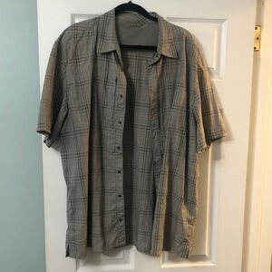 5.11 Tactical Gray Plaid Casual Button Down Shirt